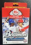 2019 Topps Bowman Platinum Baseball 28 Card Hanger Box - See Checklist. Fixed Price $37.99.