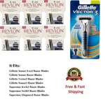 31 Cartridges Fit Gillette Sensor Excel Blade Razor 30 Revlon Refills Made Usa. Fixed Price $128.99.