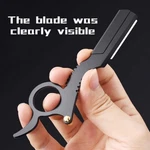 Straight Edge Barber Razor - Haircut, Beard, Eyebrow Shaving Tool Manual. Fixed Price $13.84.