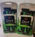 2 4PACKS 3 Blade Men's Disposable Shaving Razor By WALGREENS-8PCS. Fixed Price $14.90.