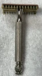 Vintage Gillette 3-PIECE Brass Safety Razor Reissue Pat. No 17567. Fixed Price $20.00.