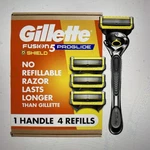 Gillette Fusion Proglide Men's Razor With Handle 4 Blade Refills. Fixed Price $42.00.