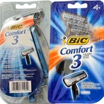 Bic Comfort 3 Disposable Razors Sensitive Skin Triple Blade Men 4 Ct Blue. Fixed Price $6.80.