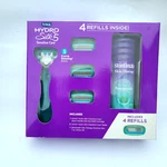 Schick Hydro Silk 5 Sensitive Care Pc Shaving Gift Set 4 Refills + Shave Gel. Fixed Price $17.60.