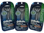 Gillette Fusion Proglide Sensitive SKIN-1 Razor, Cartridge-no Battery (3 Pack). Fixed Price $39.99.