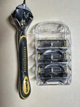 Gillette Proshield Pack Of 3 Cartridges Refills + Handle Fits All Fusion. Fixed Price $17.00.