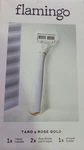 Flamingo Women's 5-BLADE Razor With Replacement Cartridge Taro & Rose Gold. Fixed Price $16.99.