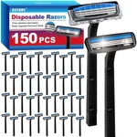 Cxyary 150 Pcs 3 Blade Disposable Razors With Clear Safety Cap, Shaving Razor.... Fixed Price $46.25.