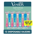 Gillette Venus Sensitive Women's Disposable Razors, 12 Count - Brand New Sealed. Fixed Price $24.99.