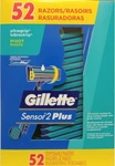 52 Razors Gillette - SENSOR2 Plus, Ultragrip, Pivot Chromium Coating, New Sealed. Fixed Price $40.73.
