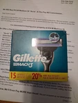 Gillette MACH3 Men Razor Cartridge Blades Refills - 15 Pack. Fixed Price $24.99.