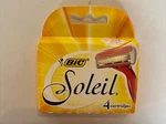 Bic Soleil Refills - Four Blade Razor Cartridge 4 Count, One Box New. Fixed Price $5.40.