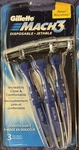 Gillette Gillete Mach 3 Smooth Shave Disposable Razor Count-new Old Stock. Fixed Price $14.00.