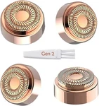 Replacement Heads For Flawless Generation 2, Facial Hair 4 Count, Gold. Fixed Price $24.99.