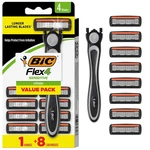 Bic Flex 4 Refillable Razors For Men, Long-lasting Blade Refills Sen. Fixed Price $18.01.