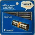 Smart Sense Twin Blade Refills Fit Atra And Trac Ii Razors 10 Cartridges. Fixed Price $8.99.