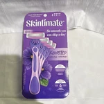Skintimate Quattro For Women 4-BLADE Scented Disposable Razors 4-PACK Purple. Fixed Price $9.99.