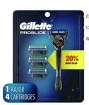 Gillette Proglide Razor + 4 Cartridges 5-BLADE Shaving System Men Grooming. Fixed Price $21.99.