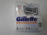 Gillette Skinguard Stainless Steel Razor Refill Cartridges 2-BLADE 4 Pack. Fixed Price $10.00.