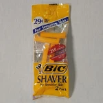 Vintage Bic Shaver For Sensitive Skin Trial Size 2 Pack Razors - New Sealed Nos. Fixed Price $14.99.