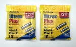 Schick Ultrex Plus Twin Blade Shaving Cartridges - Lot Of Packs 20 Total New. Fixed Price $24.95.