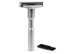 Qshave Silver Double Edge Shaver Premium Quality 700 5 Titanium Blades RD228. Fixed Price $10.99.