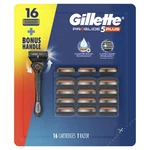 Gillette PROGLIDE5 Plus Razor Blade Refills 16 Cartridges + Bonus Handle. Fixed Price $39.99.
