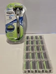 Schick Hydro 5 Sensitive Razor Handle +21 Refill Cartridges Value!. Fixed Price $39.75.